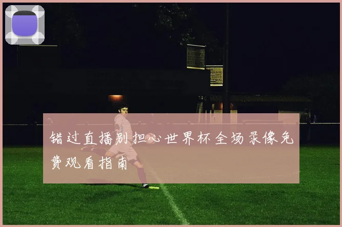 错过直播别担心世界杯全场录像免费观看指南